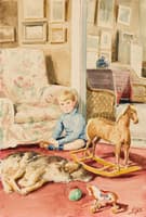 Portrait of the Artist's Son with a Dog and Toys