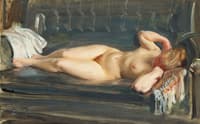 On the Blue-Grey Leather Couch