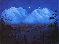 Winter Night in the Mountains