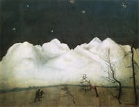 Winter Night in the Mountains