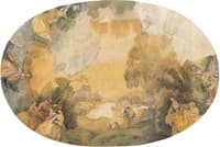 Plafond a la Watteau