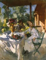 Two Ladies on the Terrace
