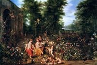 Flora in the Flower Garden