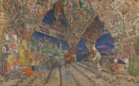 Stage Design for the ballet "Golden Cockerel"