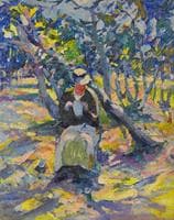 Woman in a Garden