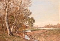 Riverscape with Willows and Poplars