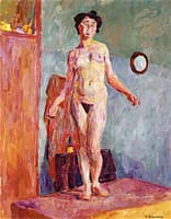 Standing Nude in the Studio