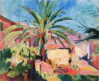 Palm Tree and Houses in Ajaccio