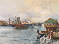 Boats on the Neva