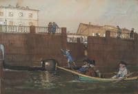 A Petersburg canal at the time of Catherine the Great