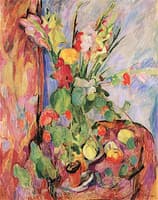 Still Life with Autumn Flowers and Apples
