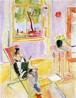 Child Reading in a Deckchair (unfinished)