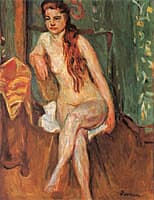 Seated Nude with Red Hair
