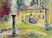 Schloss Belvedere at Weimar with Fountain
