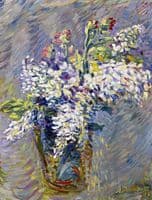 Still life with white lilacs