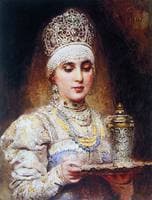 A Young Boyarina with a Tray