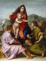 Madonna and Child with Saint Matthew and an Angel