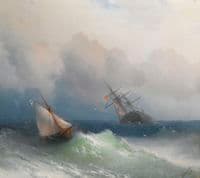 Two Ships at Sea