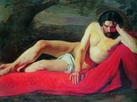 Recling Man