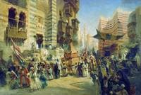 Carrying the Holy Carpet in Cairo