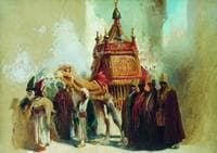 Carrying the Holy Carpet in Cairo