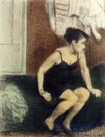 Girl in Black Slip