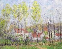 Red Roofs in Spring