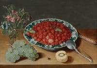 Still Life with Strawberries in a Wan-Li Bowl