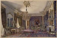 Blue Salon in the Palace of Hofburg
