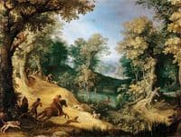 Landscape with a Stag Hunt
