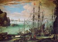 Coastal Landscape with a Harbour