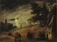 Dune Landscape by Moonlight