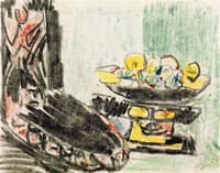 Still Life beside a Carved Chair