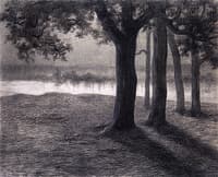 Paysage au clair du lune
