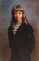 The Artist's Son Sergei in Sailor's Suit