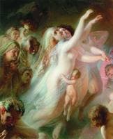 Charon Carrying Souls of the Newly Deceased Across the River Styx
