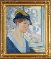 Self-Portrait by Window