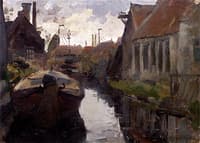 Lange Blekerssloot with Barge