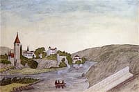 Village with Three Fishermen