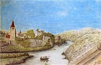 Village with Three Fishermen