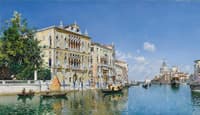 View of the Grand Canal with the Palazzo Cavalli-Franchetti