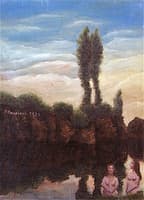 Two Bathers by a Cliff
