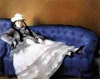 Madame Édouard Manet on a Blue Sofa
