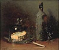 Still-Life with Cheese and Wine