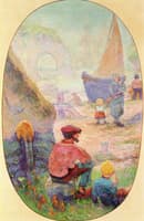Fishermen at Etretat