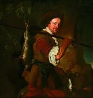 Giuliano Baldassarrini, detto Zigolino, in veste di cacciatore