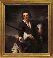 Giuliano Baldassarrini, detto Zigolino, in veste di cacciatore