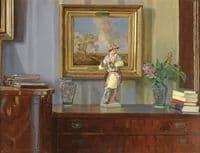 Interior with Chinese Figure