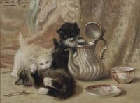Tea party with kittens