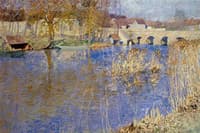 Bridge at Grez-sur-Loing in Springtime